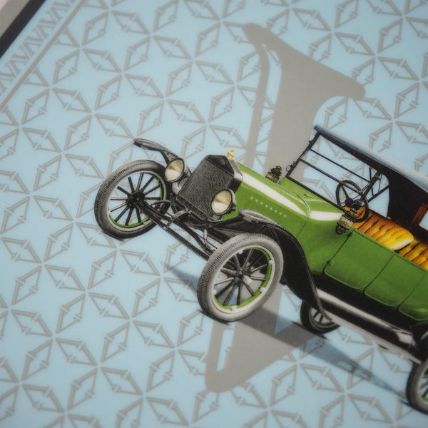 Classic Cars 20's 27 Cm Porcelain Plate