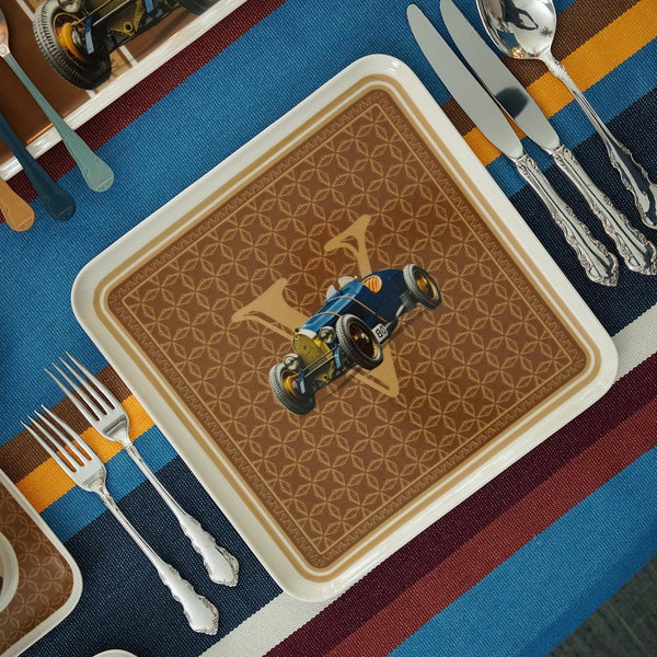 Classic Cars 30's 27 Cm Porcelain Plate