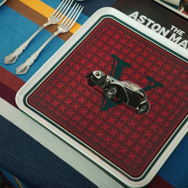 Classic Cars 40's 27 Cm Porcelain Plate