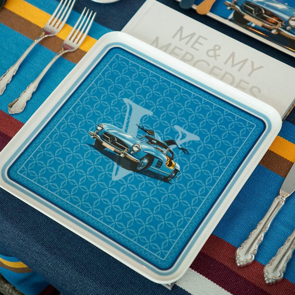 Classic Cars 50's 27 Cm Porcelain Plate