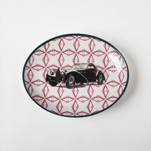 Classic Cars 40's 21 Cm Porcelain Boat Plate