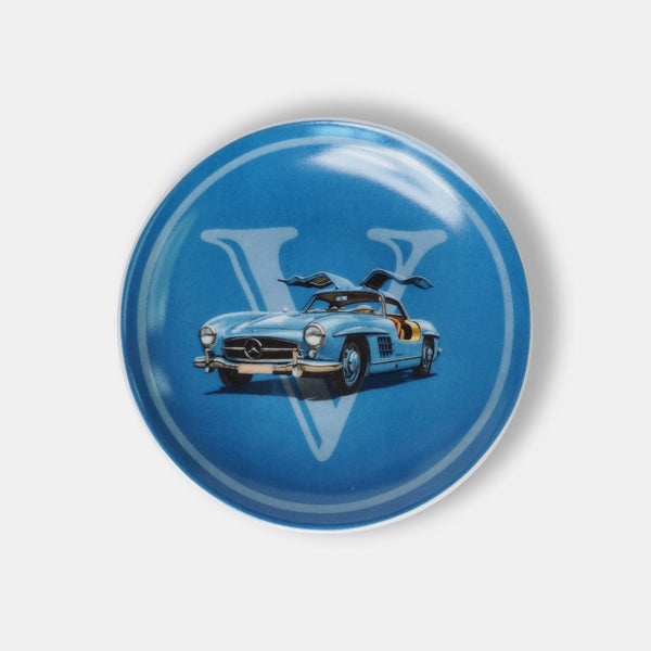 Classic Cars 12 Cm Set of 4 porcelain Plates