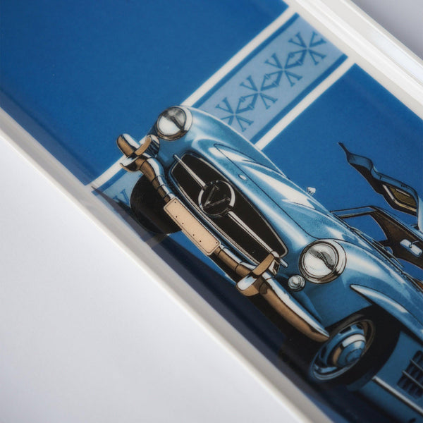 Classic Cars 50's 32Cm Porcelain Boat Plate