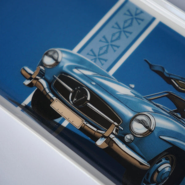 Classic Cars 50's 27Cm Porcelain Boat Plate