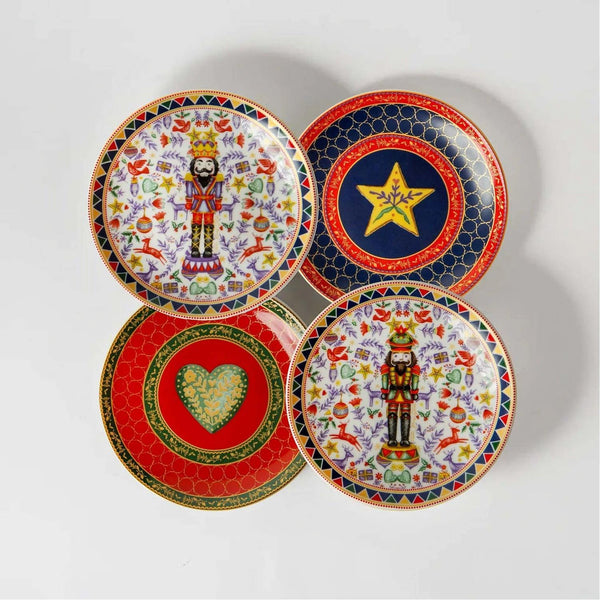 Nutcracker 4 Pcs 12 Cm Porcelain Plate - Vitelli Design Studio UAE
