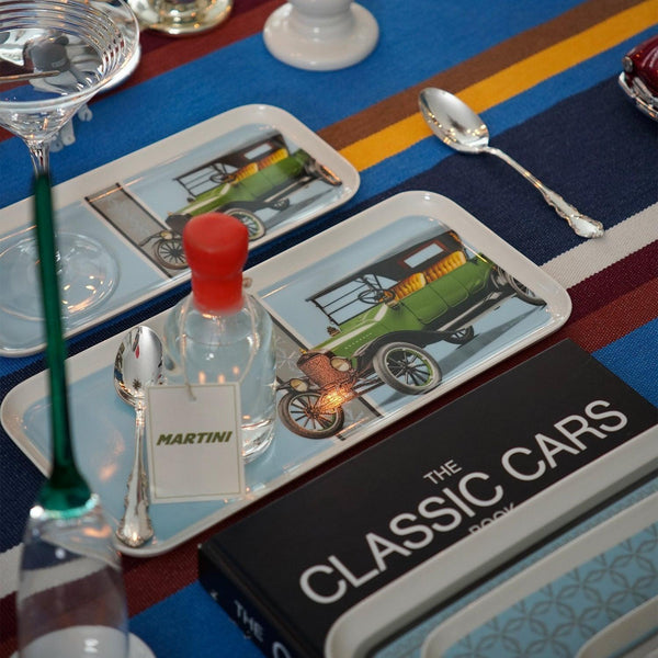 Classic Cars 20's 27Cm Porcelain Boat Plate