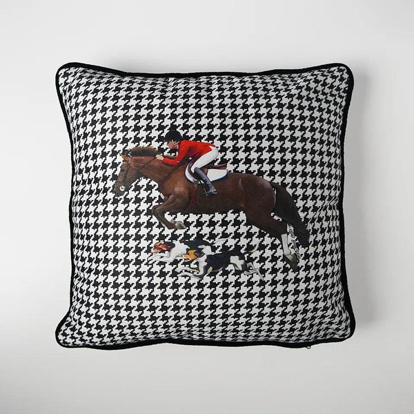 Equestrian Red Coat Decorative Pillow - Vitelli Design Studio UAE