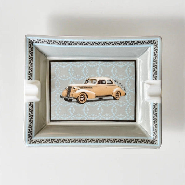 Classic Cars Porcelain Ash Tray