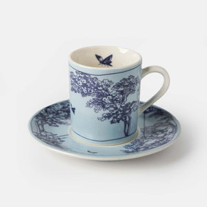 Timeless Collection Blue Porcelain Turkish Coffee Cup - Vitelli Design Studio UAE