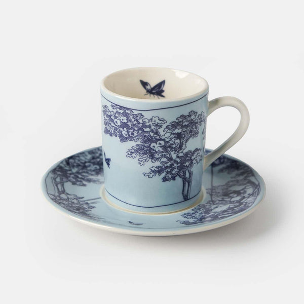 Timeless Collection Blue Porcelain Turkish Coffee Cup - Vitelli Design Studio UAE