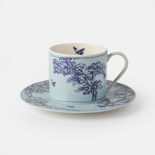Timeless Collection Blue Porcelain Teacup - Vitelli Design Studio UAE