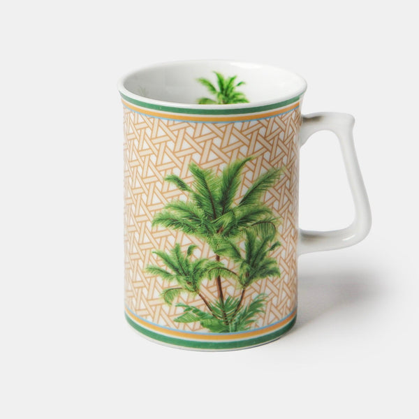 Hazeran Palm Porcelain Coffee Mug - Vitelli Design Studio UAE
