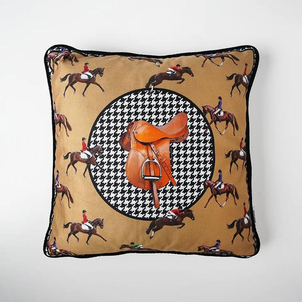 Equestrian Camel Decorative Pillow - Vitelli Design Studio UAE