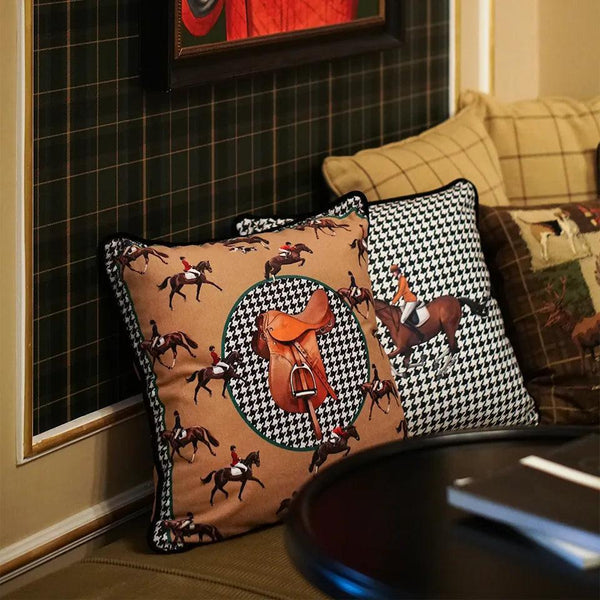 Equestrian Camel Decorative Pillow - Vitelli Design Studio UAE