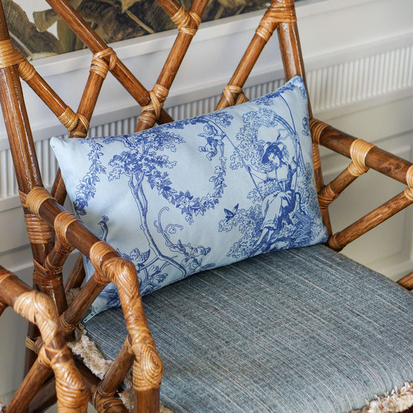 Timeless Collection Blue Decorative Pillow - Vitelli Design Studio UAE