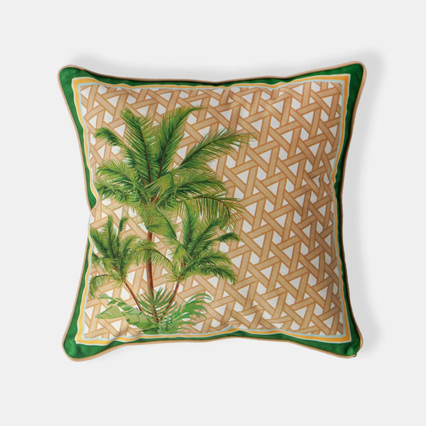Hazeran Palm Throw Pillow Cover - Vitelli Design Studio UAE