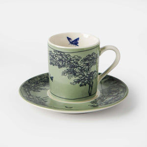Timeless Collection Green Porcelain Turkish Coffee Cup - Vitelli Design Studio UAE