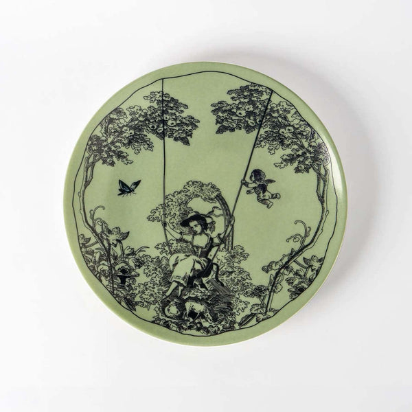 Timeless Collection Green 25 cm Porcelain Plate - Vitelli Design Studio UAE