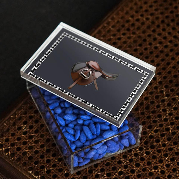 Equestrian Anthracite 18x12 Acrylic Jar - Vitelli Design Studio UAE