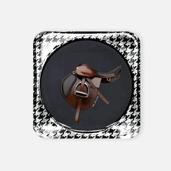 Equestrian Antrasit Acrylic Coaster - Vitelli Design Studio UAE