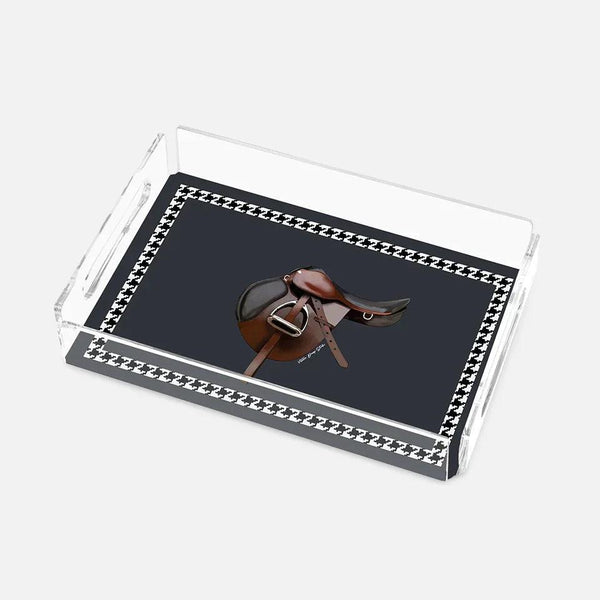 Equestrian Anthracite 25X17 Acrylic Tray - Vitelli Design Studio UAE