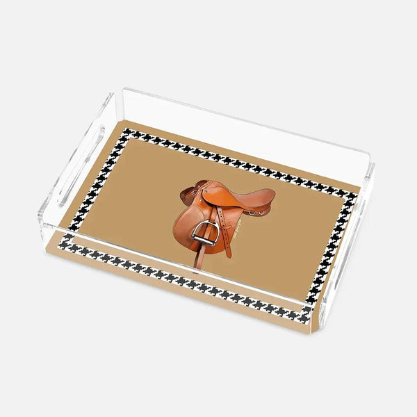 Equestrian Camel 25X17 Acrylic Tray - Vitelli Design Studio UAE
