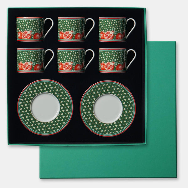Hazeran Pomegranate 6 Pcs Tea Cup - Vitelli Design Studio UAE