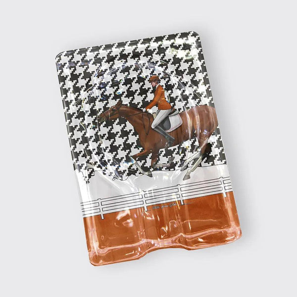 Equistrian Orange Jacket Oval Cigar Ashtray - Vitelli Design Studio UAE