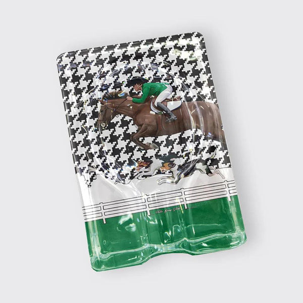 Equistrian Green Jacket Oval Cigar Ashtray - Vitelli Design Studio UAE