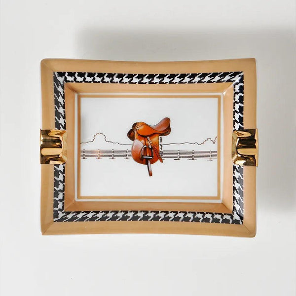 Equestrian Camel Porcelain Ashtray - Vitelli Design Studio UAE