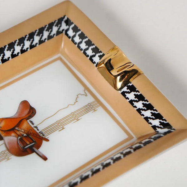 Equestrian Camel Porcelain Ashtray - Vitelli Design Studio UAE