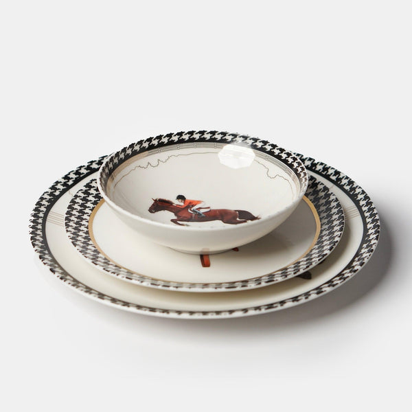 Equestrian 1/ 18 Piece 6 Person Dinner Set - Vitelli Design Studio UAE