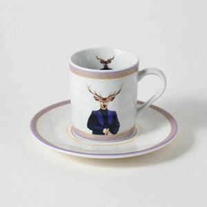 Gentleman Porcelain Turkish Coffee Cup - Vitelli Design Studio UAE