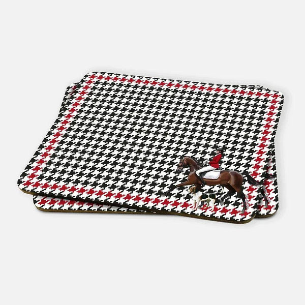 Equestrian Red Jacket 2 pcs MDF American Service - Vitelli Design Studio UAE