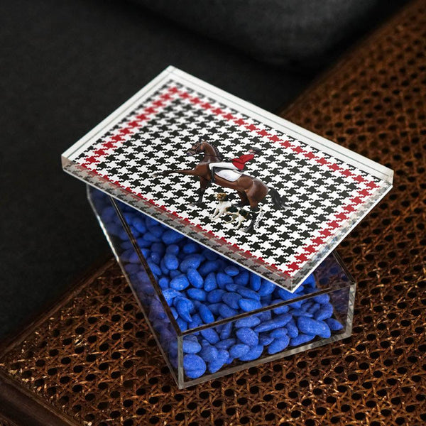 Equestrian Red Jacket 22x14 Acrylic Jar - Vitelli Design Studio UAE