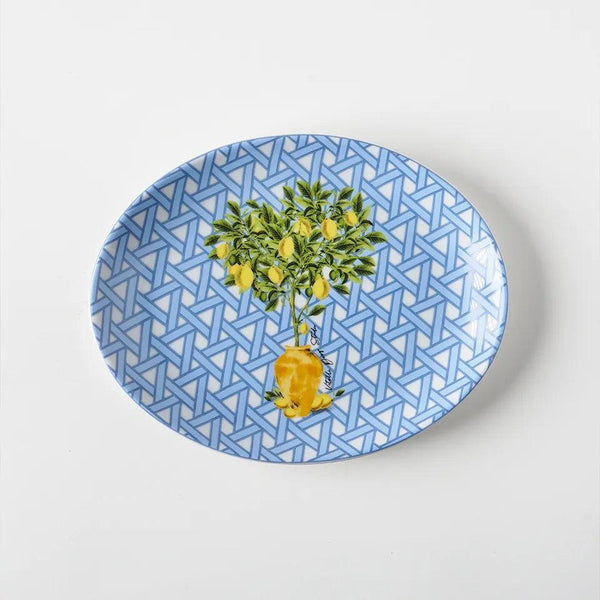 Hazeran Limon 21 Cm Porcelain Boat Plate - Vitelli Design Studio UAE