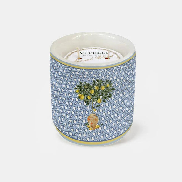 Hazeran Lemon Marble Candle - Vitelli Design Studio UAE