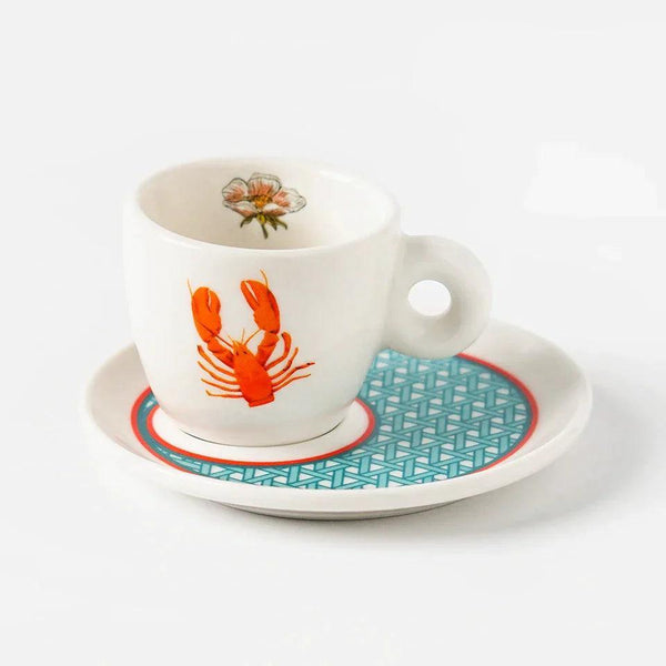 Hazeran Lobster & Crab Porcelain Espresso Cup - Vitelli Design Studio UAE
