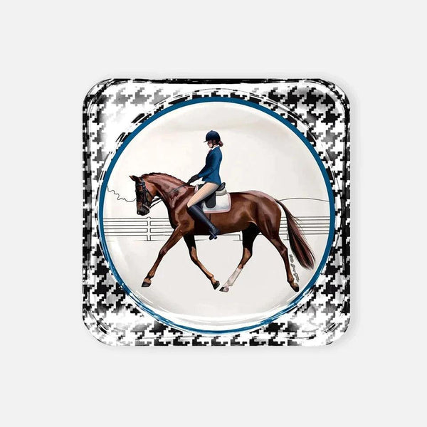 Equestrian Blue Jacket Acrylic Coaster - Vitelli Design Studio UAE