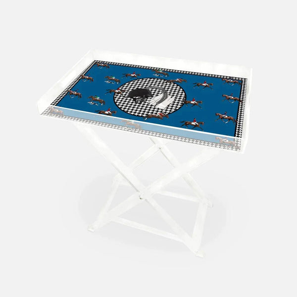 Equestrian Blue 60x40 Acrylic Coffee Table - Vitelli Design Studio UAE