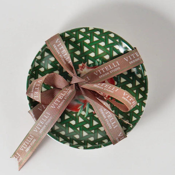 Hazeran Pomegranate 12 Cm Porcelain Plate Set of 4 - Vitelli Design Studio UAE