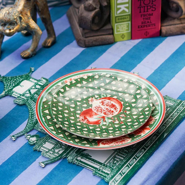 Hazeran Pomegranate 20 Cm Porcelain Plate - Vitelli Design Studio UAE