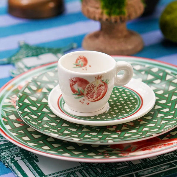 Hazeran Pomegranate Porcelain Espresso Cup - Vitelli Design Studio UAE
