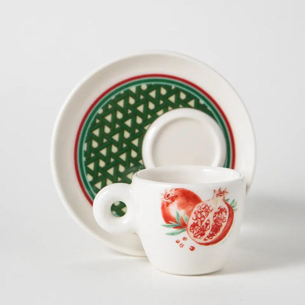 Hazeran Pomegranate Porcelain Espresso Cup - Vitelli Design Studio UAE