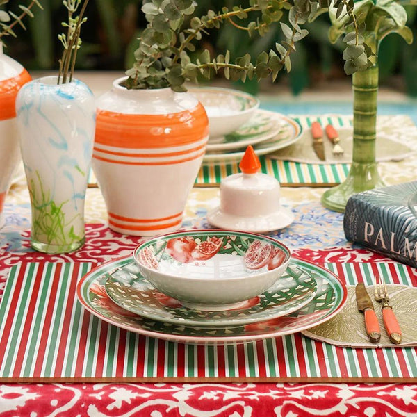 Hazeran Pomegranate Porcelain Bowl - Vitelli Design Studio UAE