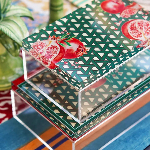 Hazeran Pomegranate 18x12 Acrylic Jar - Vitelli Design Studio UAE