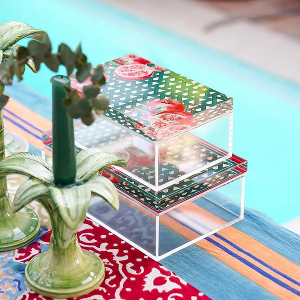 Hazeran Pomegranate 22x14 Acrylic Jar - Vitelli Design Studio UAE