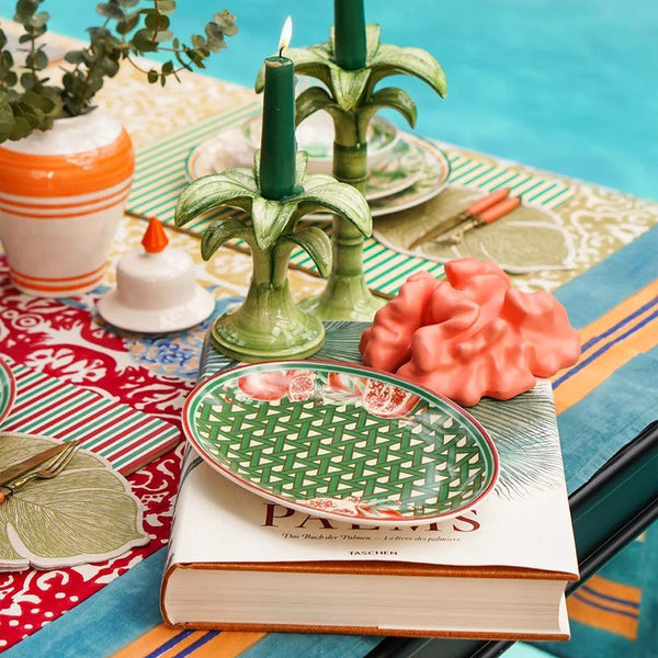 Hazeran Pomegranate 24 Cm Porcelain Boat Plate - Vitelli Design Studio UAE