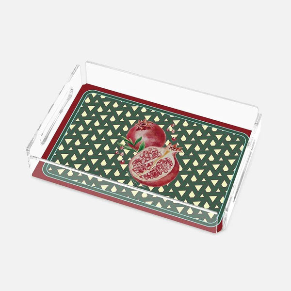 Hazeran Nar 25X17 Acrylic Tray - Vitelli Design Studio UAE