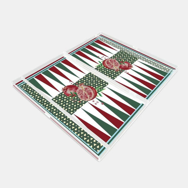 Hazeran Pomegranate Backgammon - Vitelli Design Studio UAE